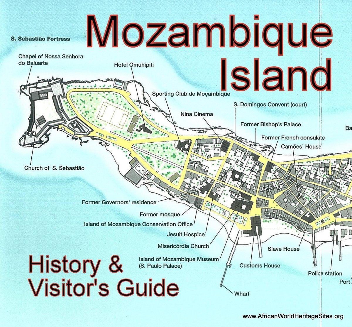 Mozambik Adası haritası