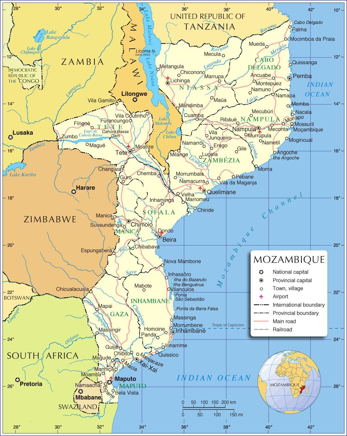 Mozambik nehirler göster