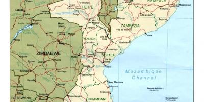 Mozambik harita detaylı