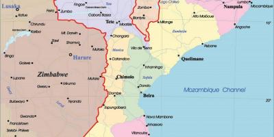 Mozambik siyasi haritası