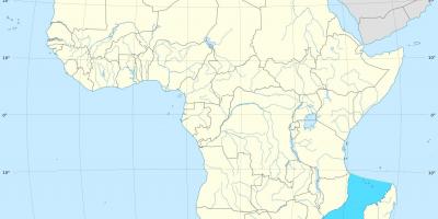 Mozambik kanalı Afrika haritası